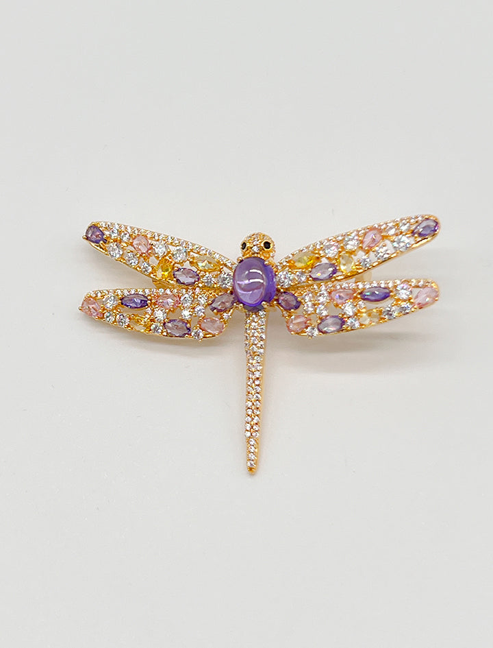 Broche Maravilloso Libélula Lila