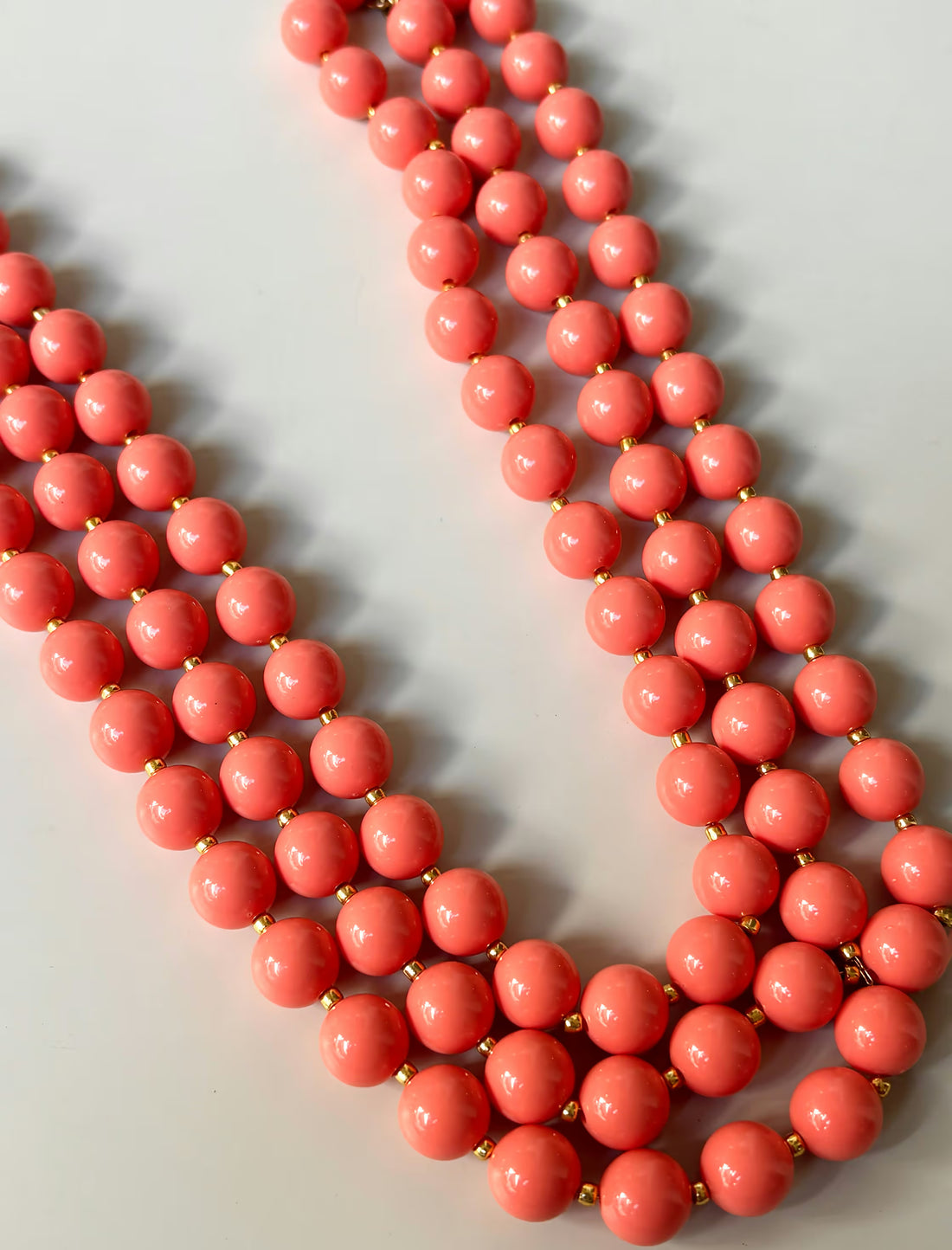 Coral ball necklace