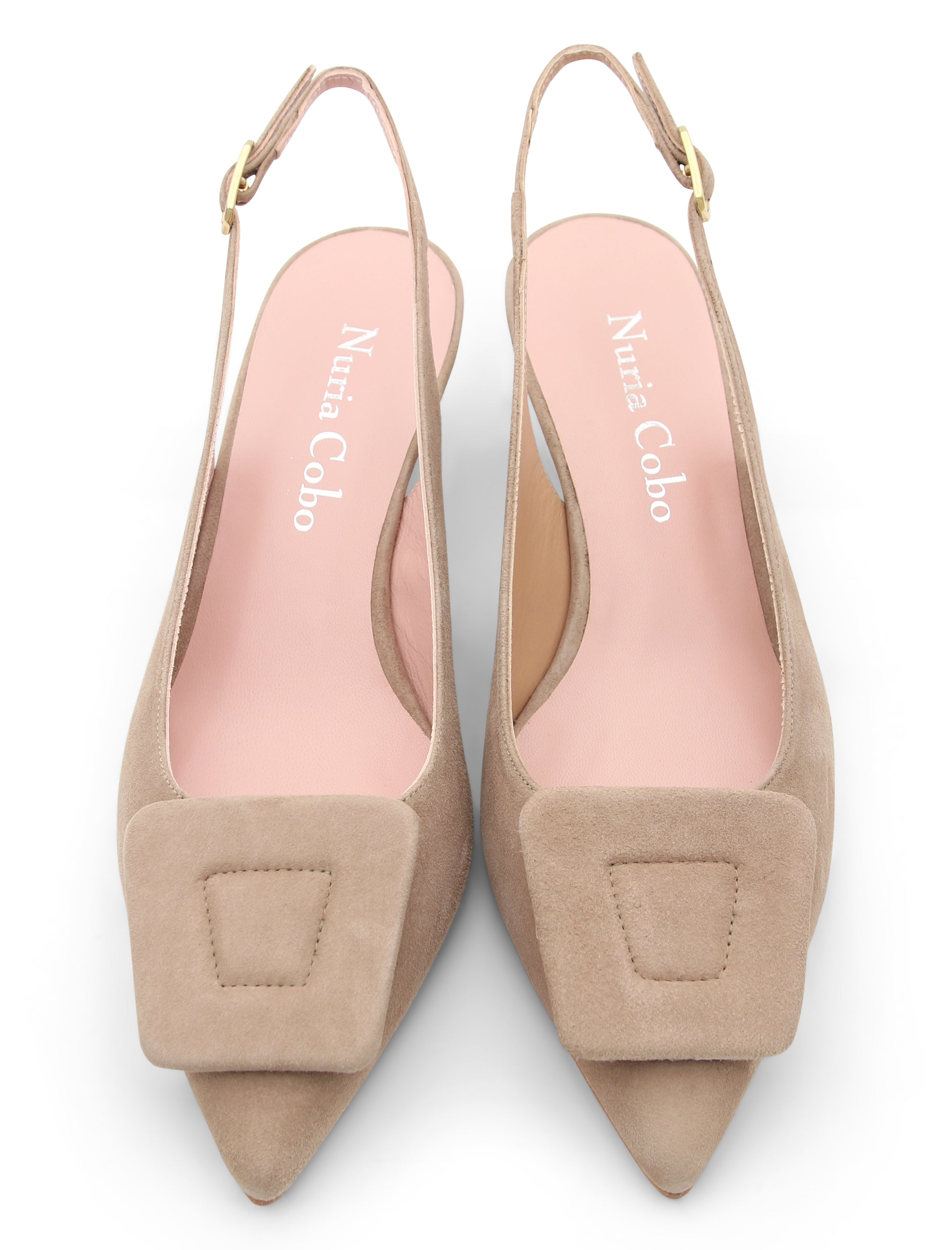 Zapato destalonado Kitten chic camel