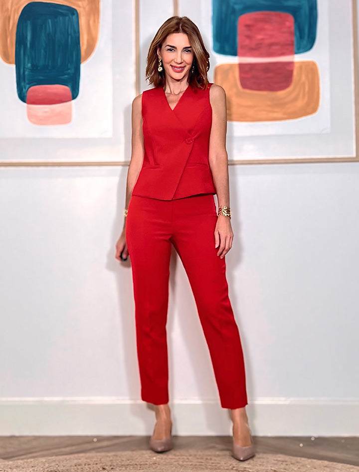 Chaleco Chic rojo