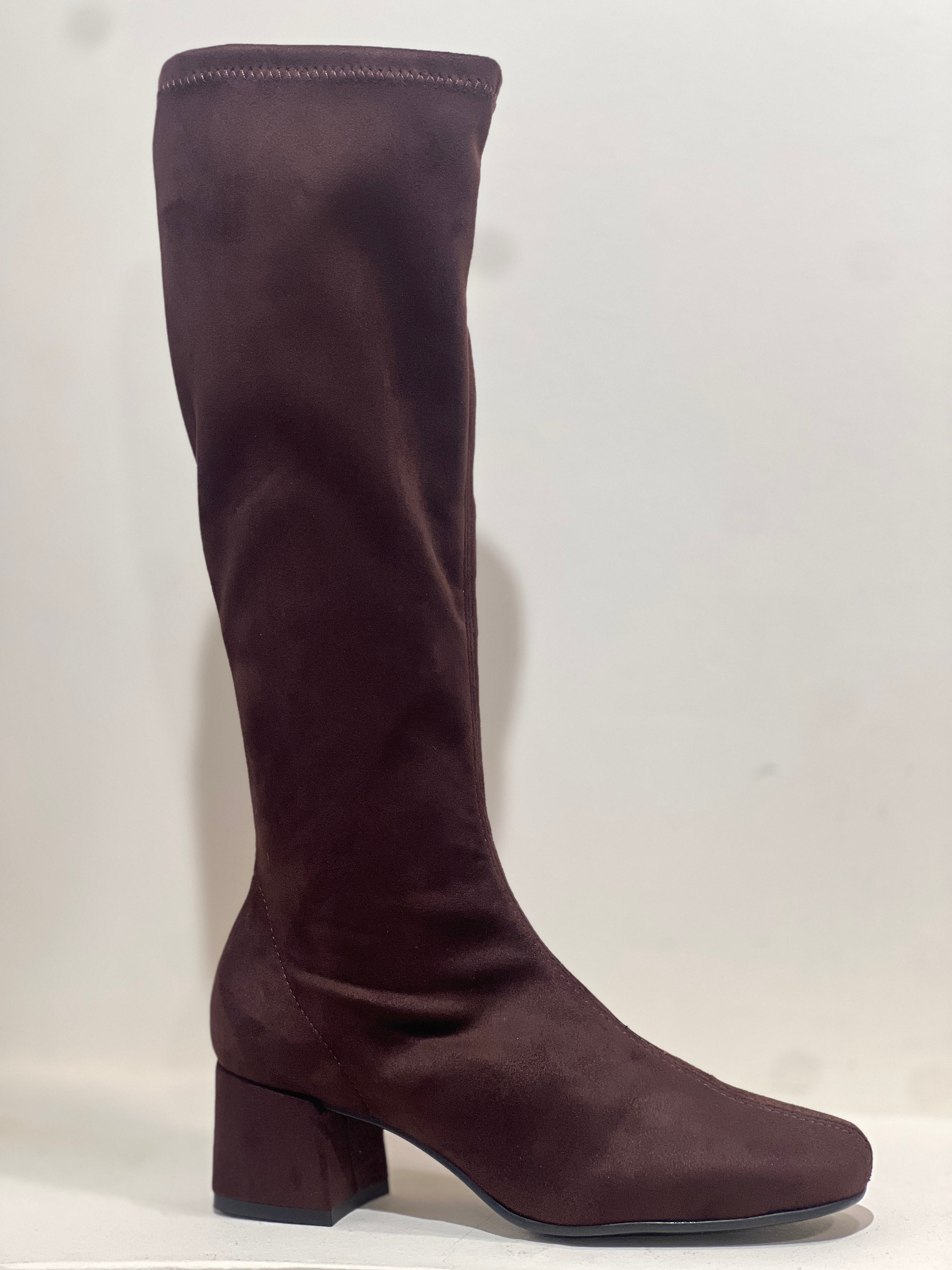 Bota licra marrón chocolate Alicia