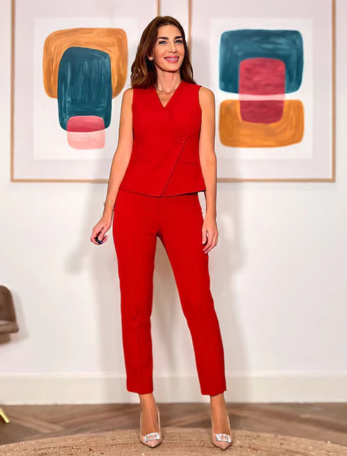 Total look para todo chic rojo