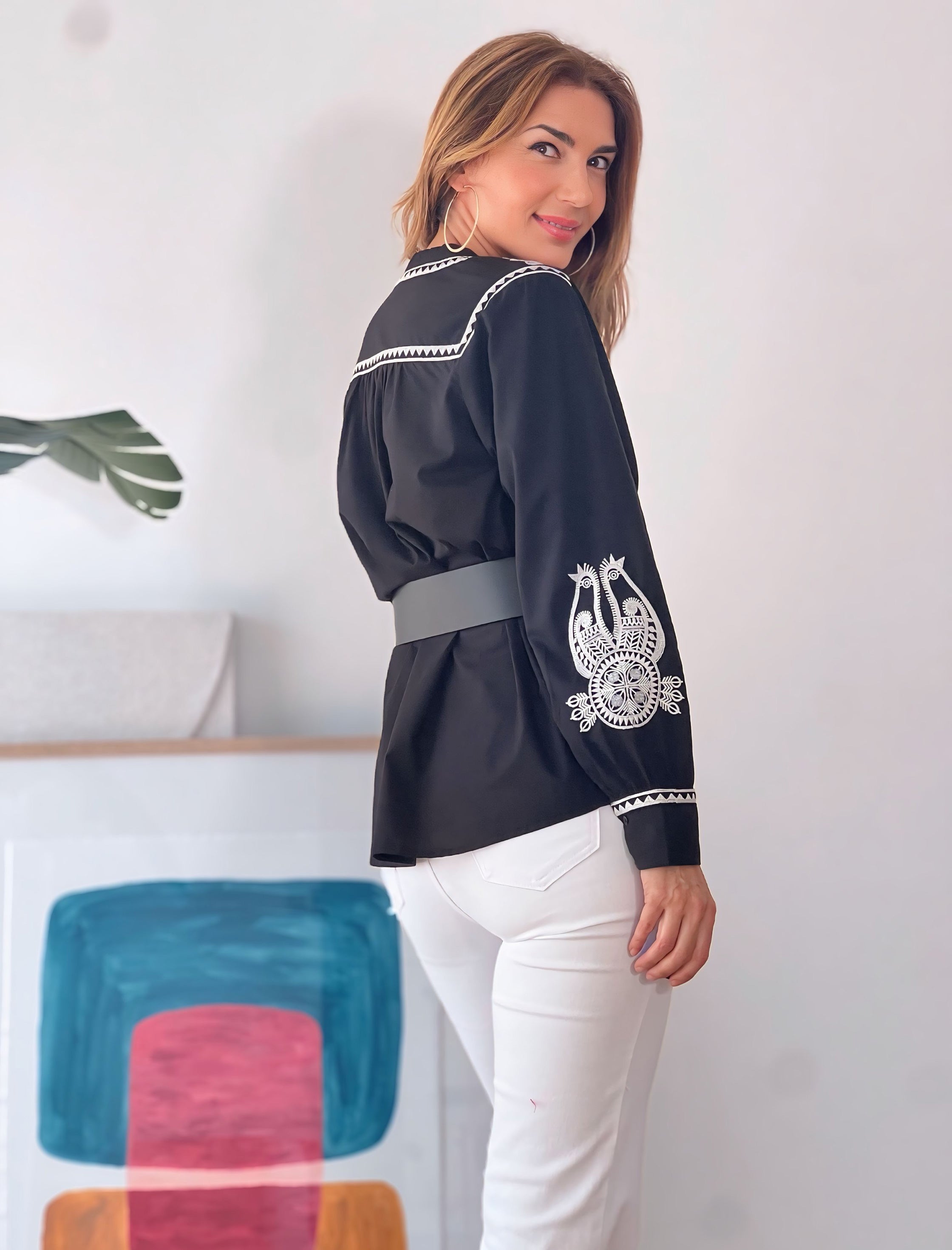 Camisa Alberta chic