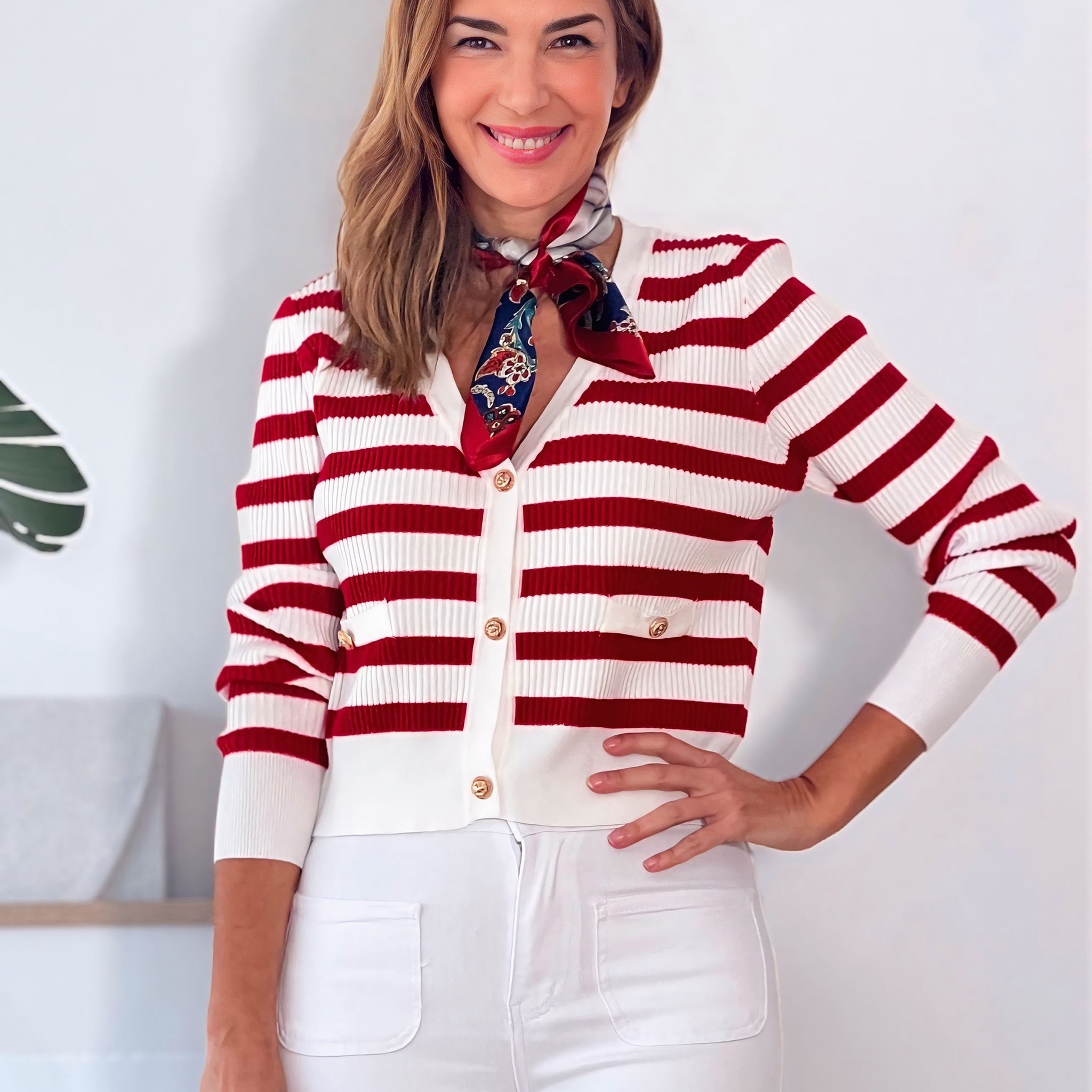 Rebeca marinera roja