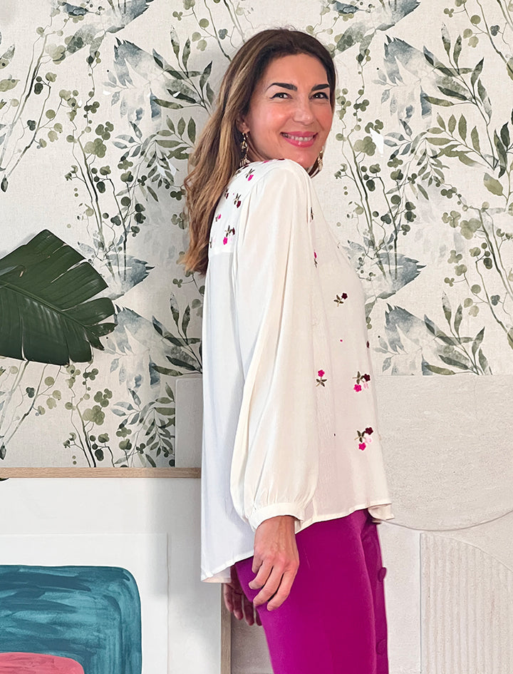 Camisa Bordada Nora