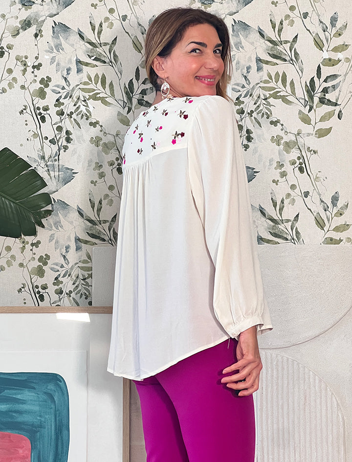 Camisa Bordada Nora