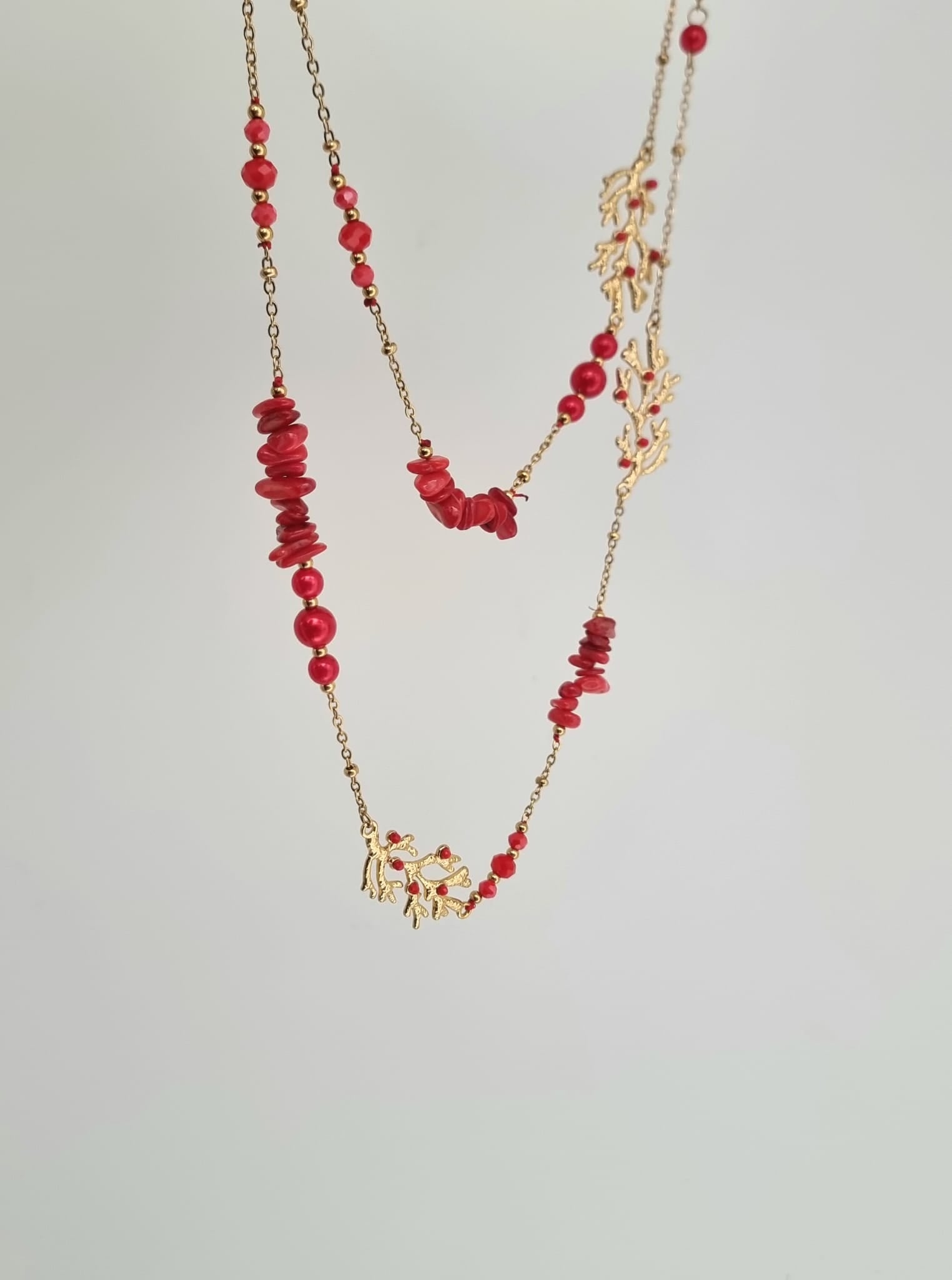Collar amo el coral