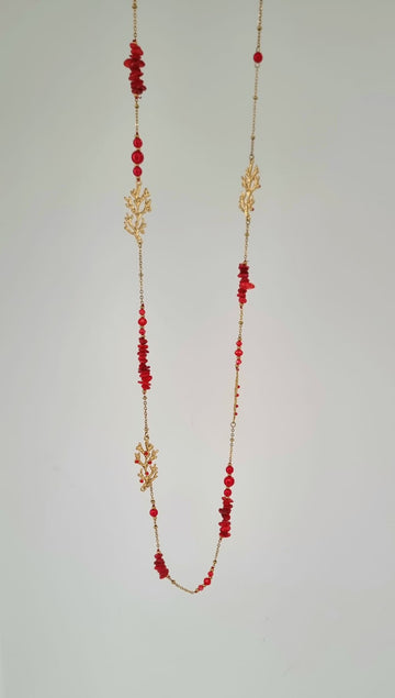 Collar amo el coral