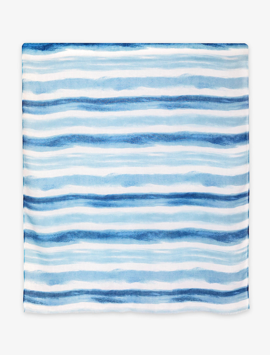 Pañuelo de viscosa tipo foulard en estampado azul y blanco