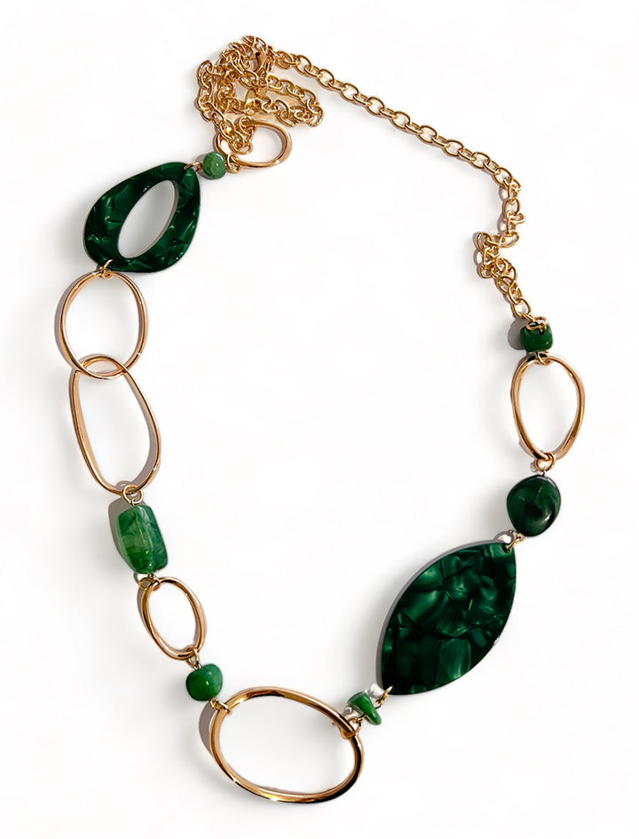 CHIC EMERALD NECKLACE