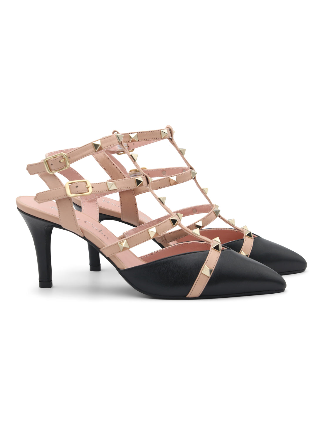 Sandalia charlotte negro roca 01 Nuria Cobo
