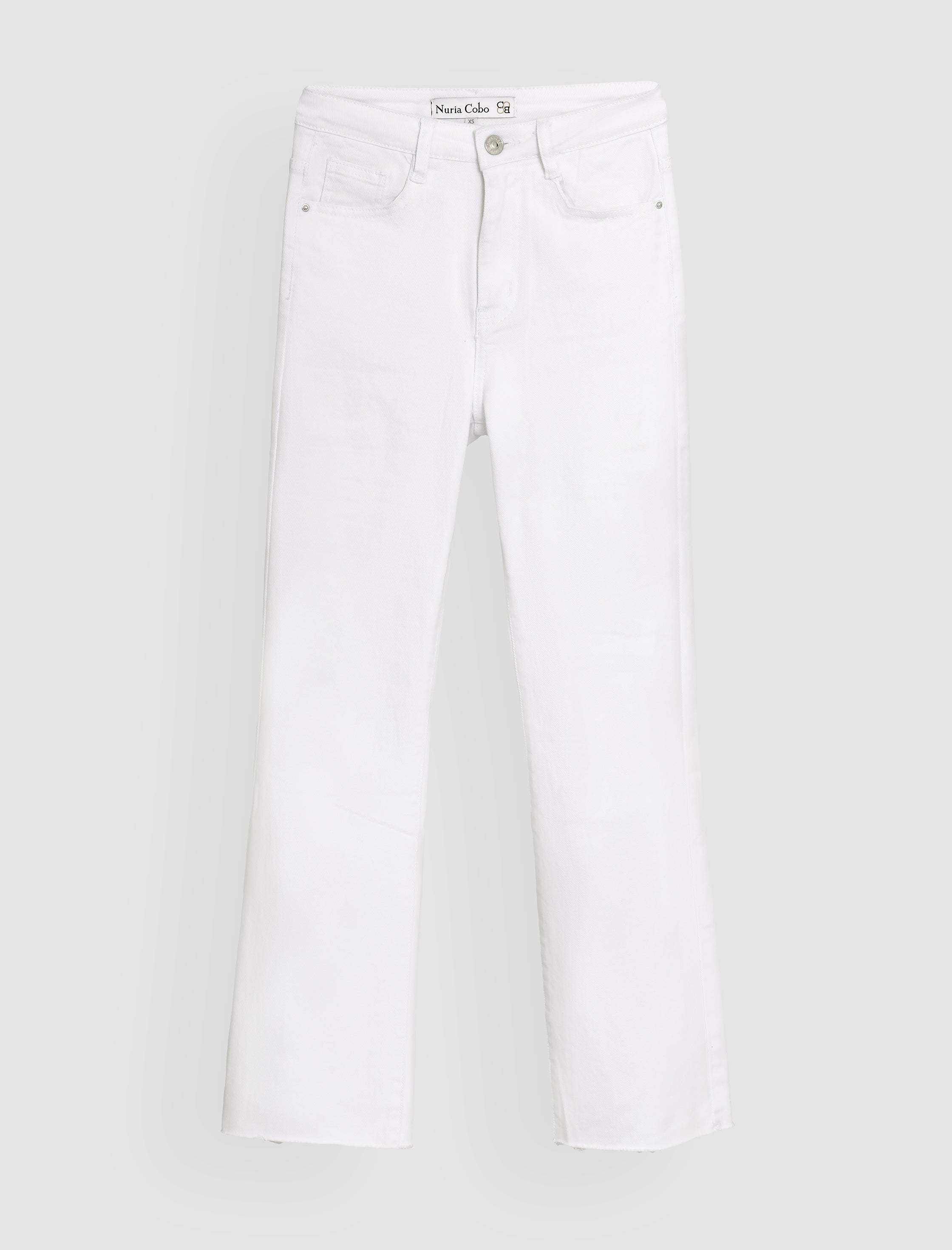 Jeans flare bonito blanco ÚLTIMA XS-M-L