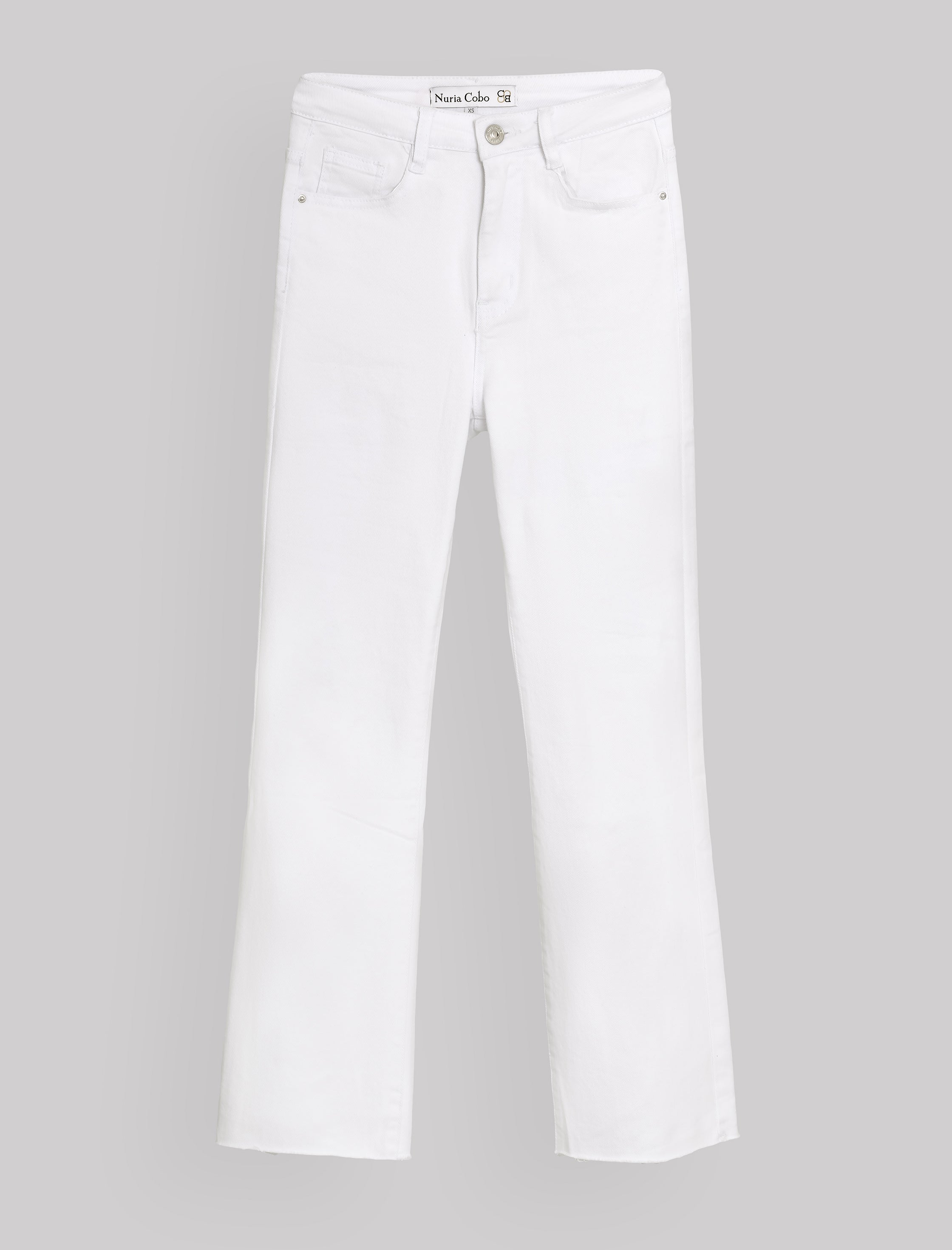 Jeans flare bonito blanco ÚLTIMA XS-M-L