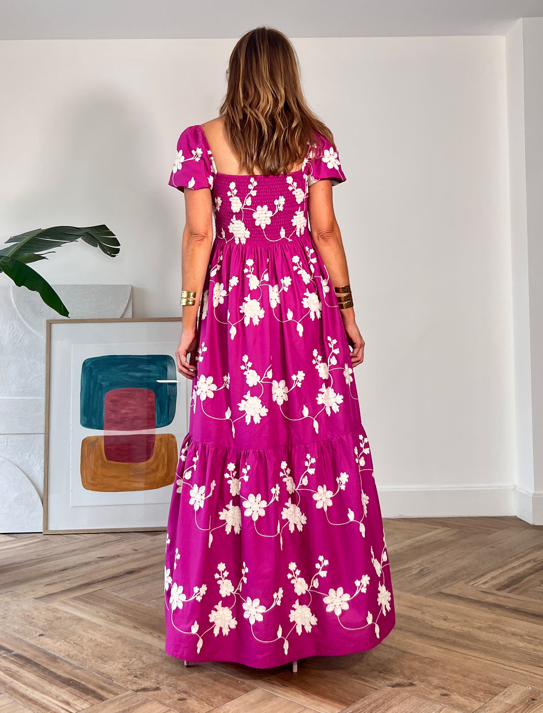Vestido bordado maravilla buganvilla