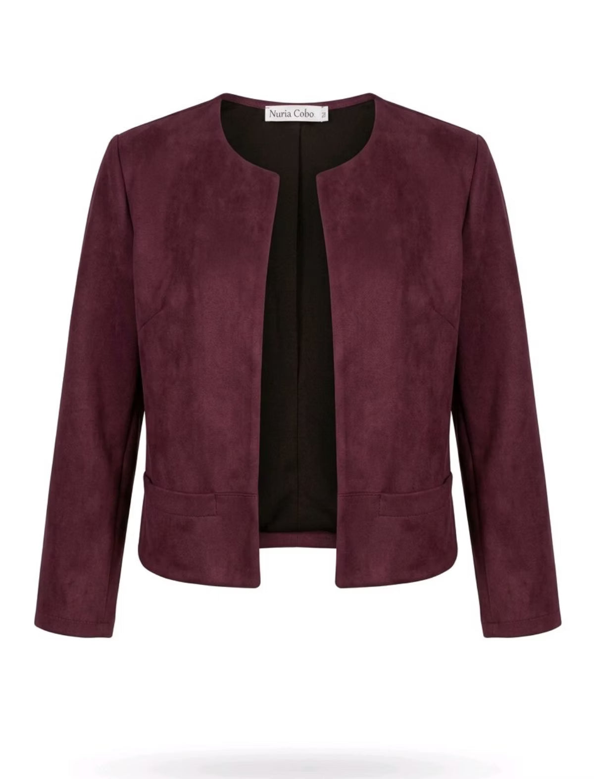 Chaqueta corta burdeos chic