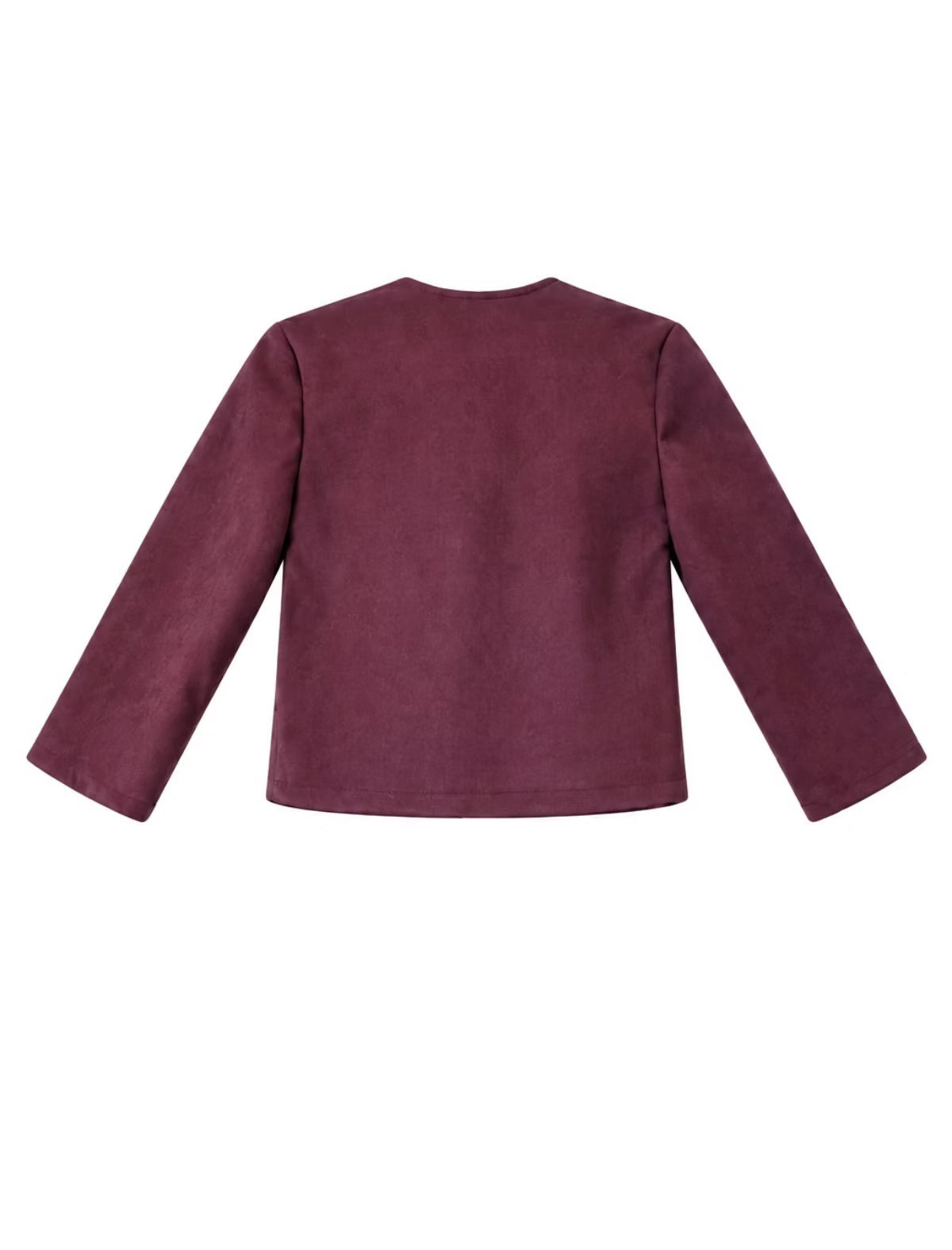 Chaqueta corta burdeos chic