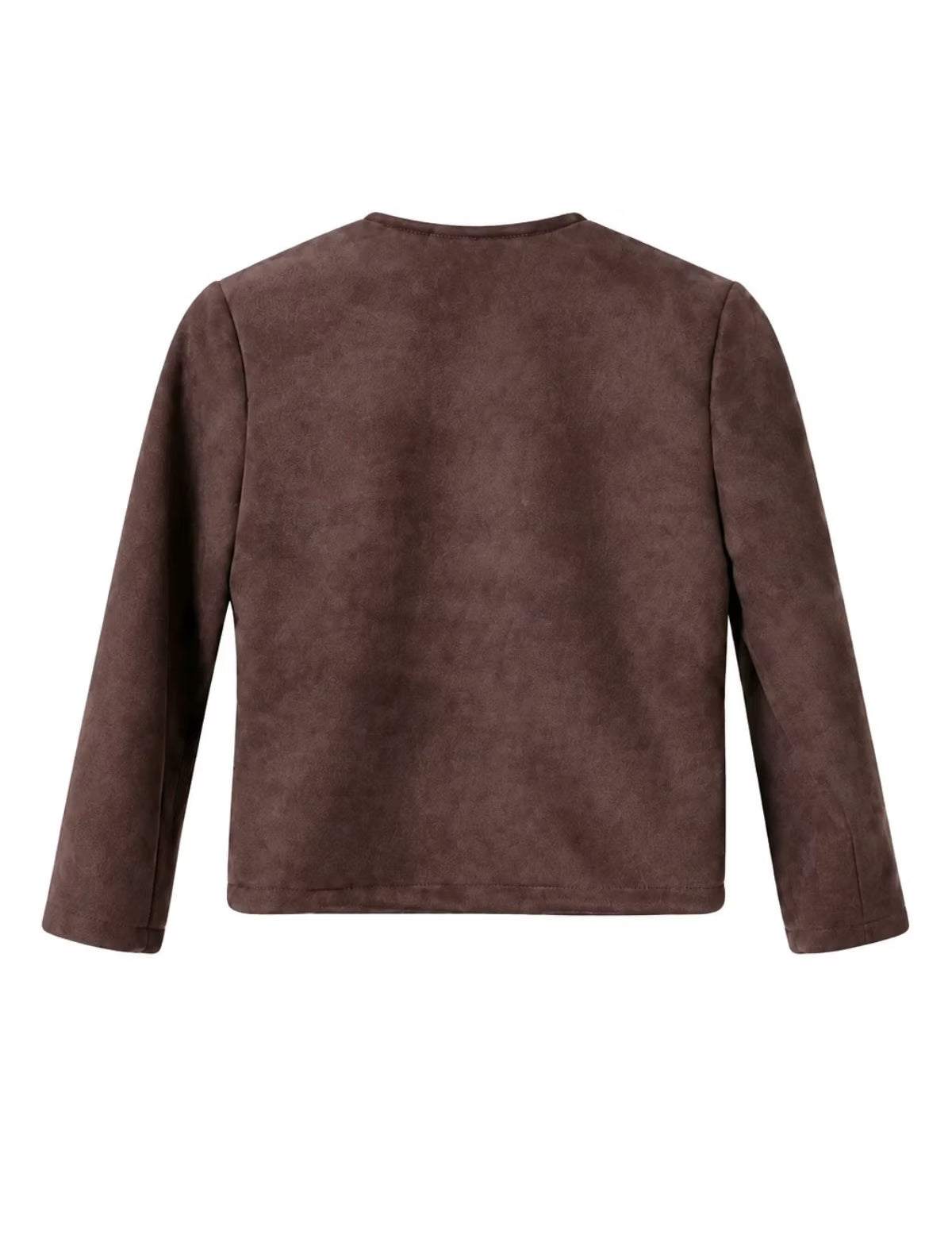 Chaqueta corta marrón chic