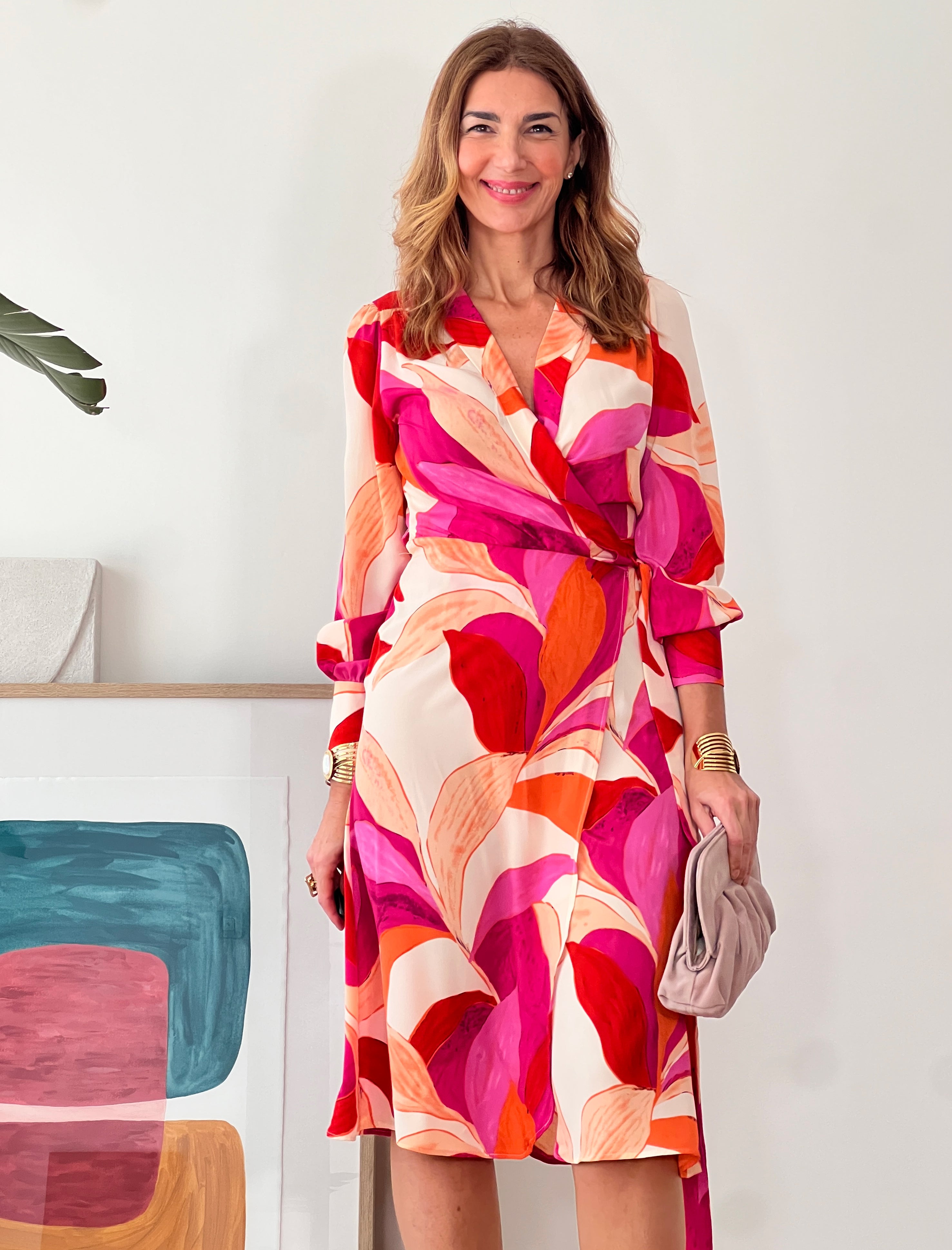 Vestido fluido floral