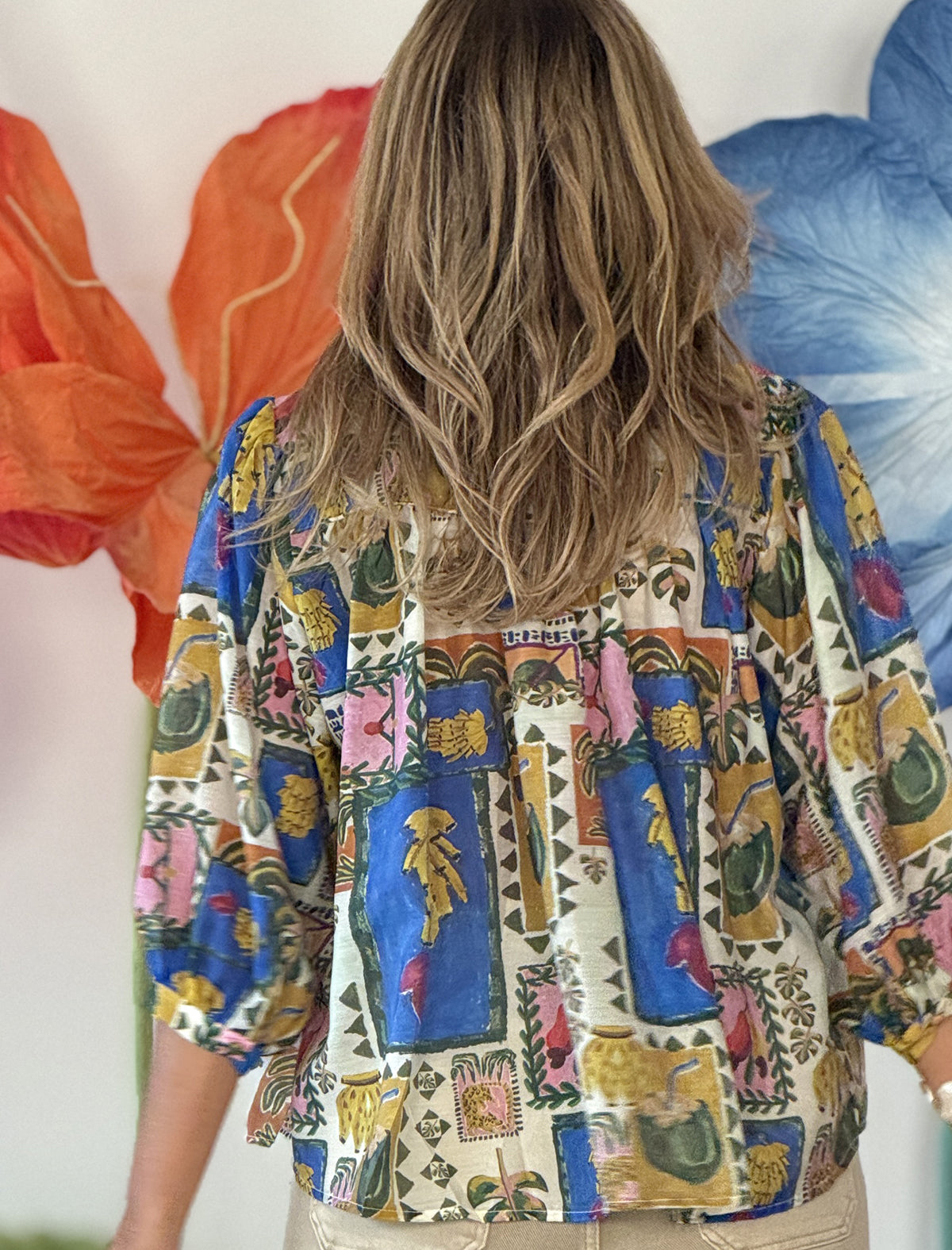 Camisa favorecedora mediterraneo