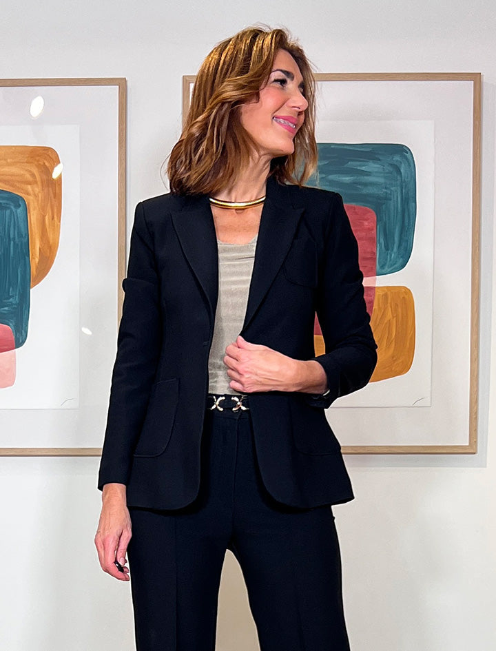 Chaqueta negra de mujer blazer
