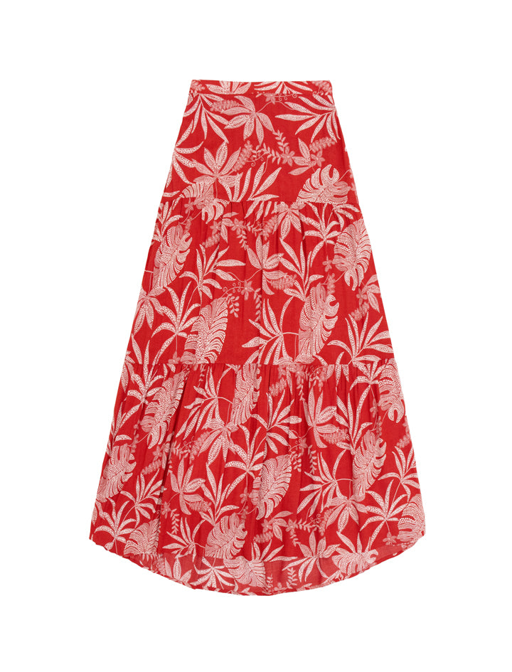 Falda de viscosa Palms