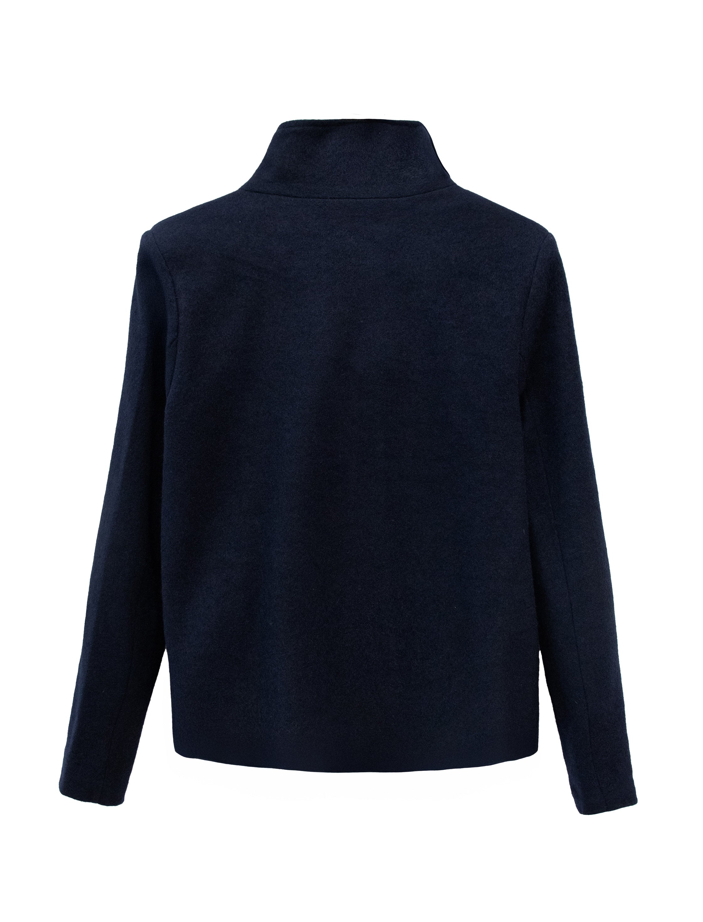 Chaqueta supersuave de botones negro