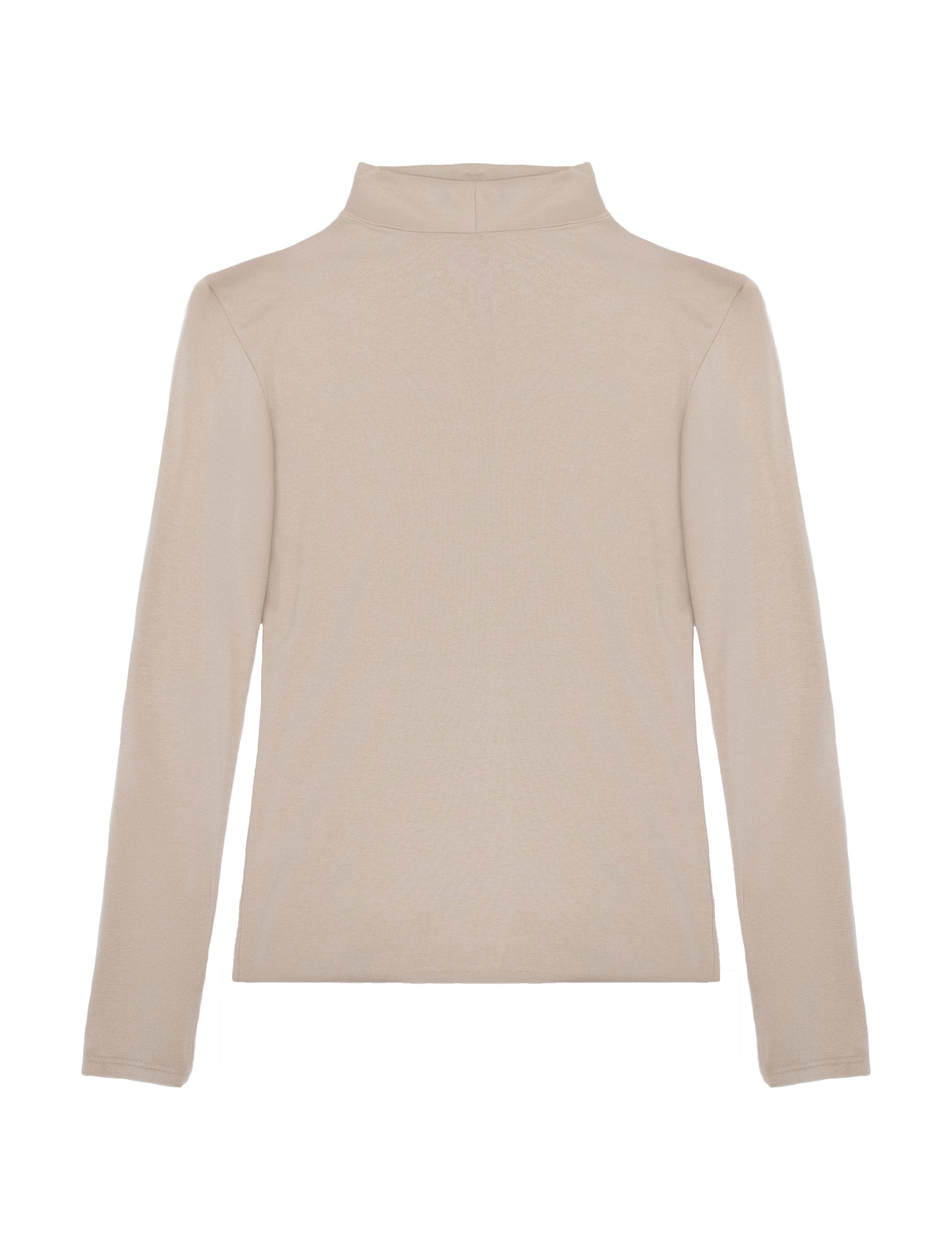 Camiseta de viscosa suave beig