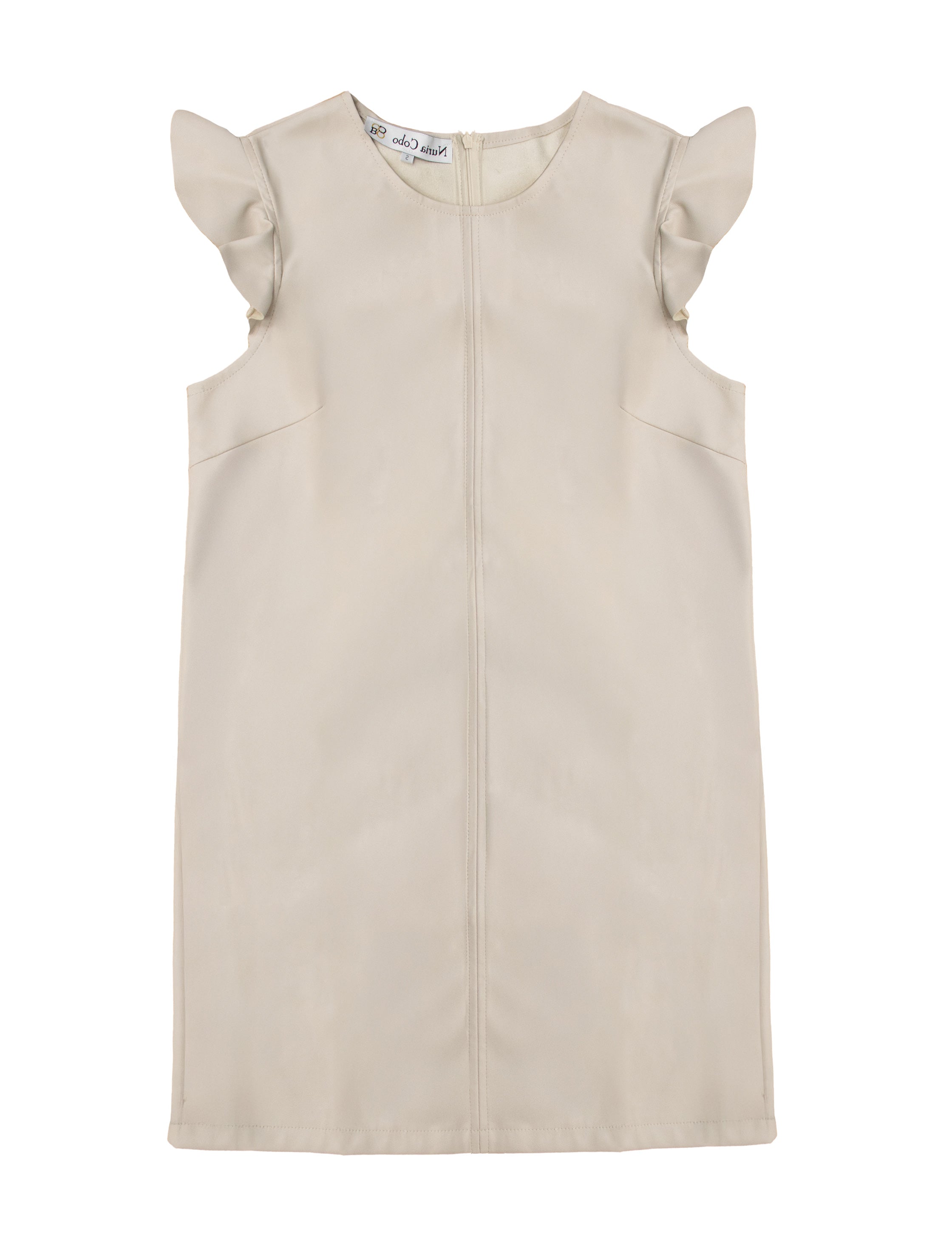 VESTIDO CHIC VOLANTE IDEAL HIELO