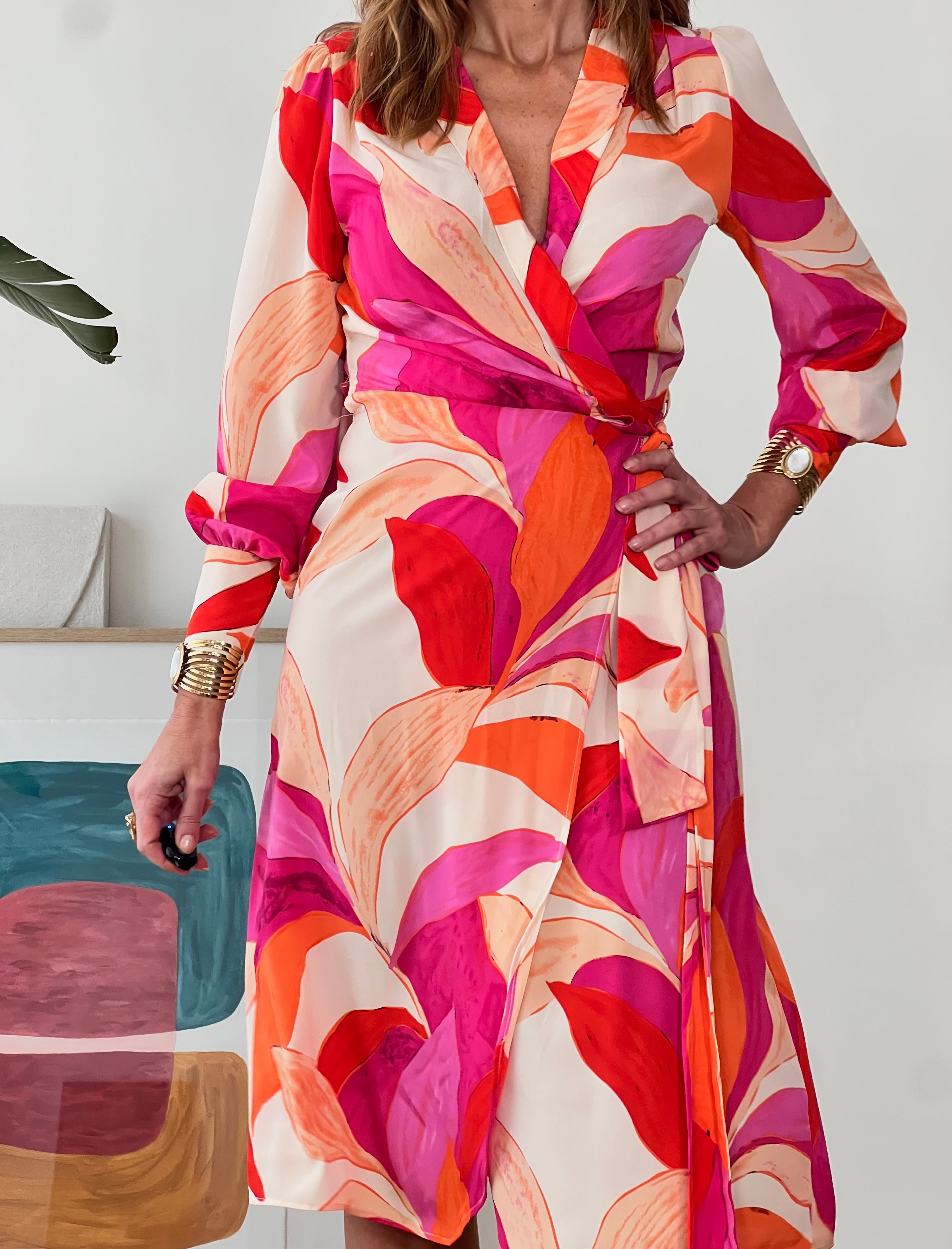 Vestido fluido floral