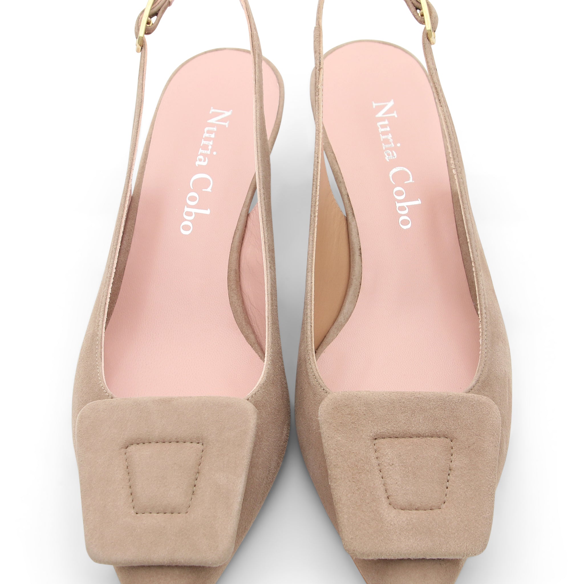 Zapato destalonado Kitten chic camel