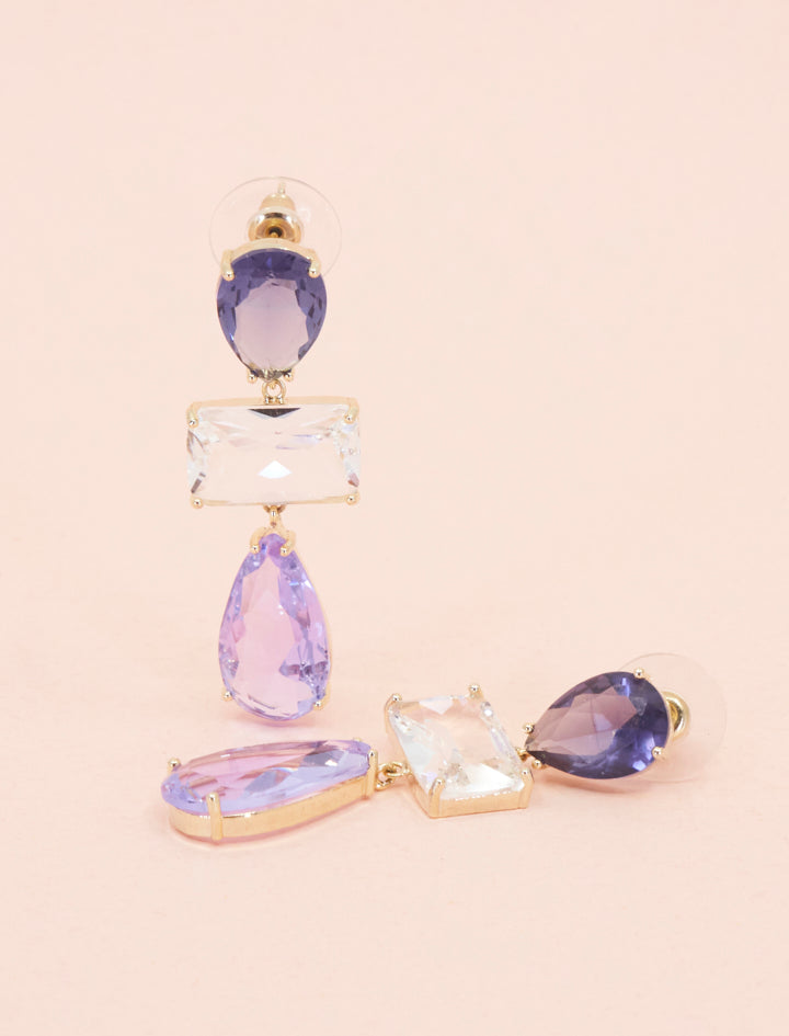 Lilac Zirconia Earrings