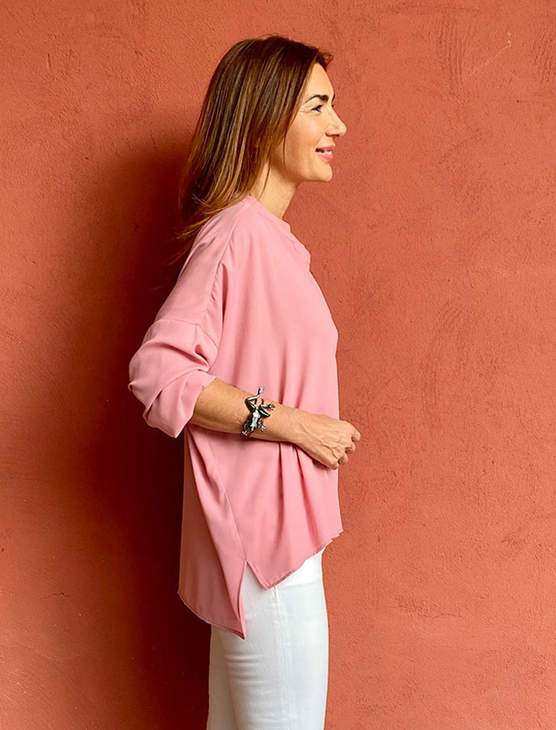 Carolina nude pink shirt