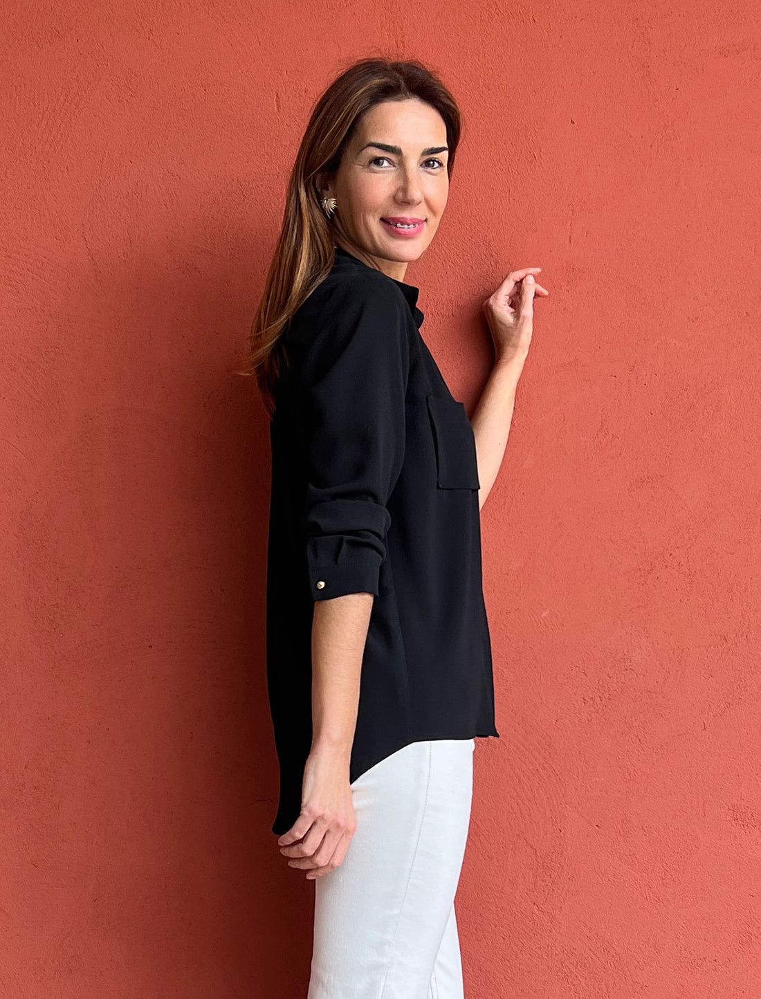 Flowy shirt Nati black