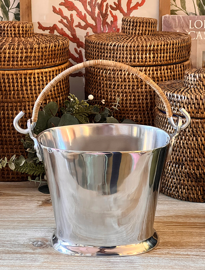 Champagne Bucket ( rattan handle)