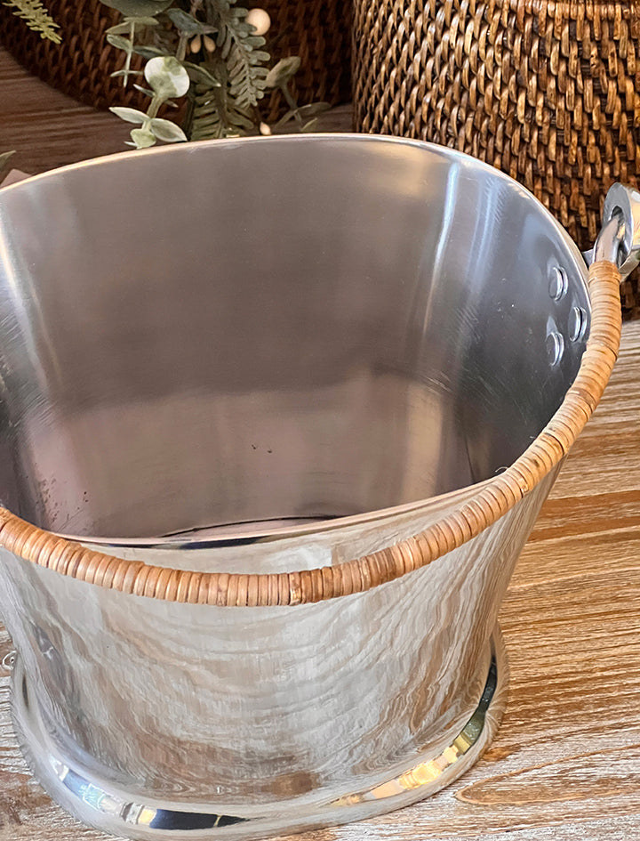 Champagne Bucket ( rattan handle)