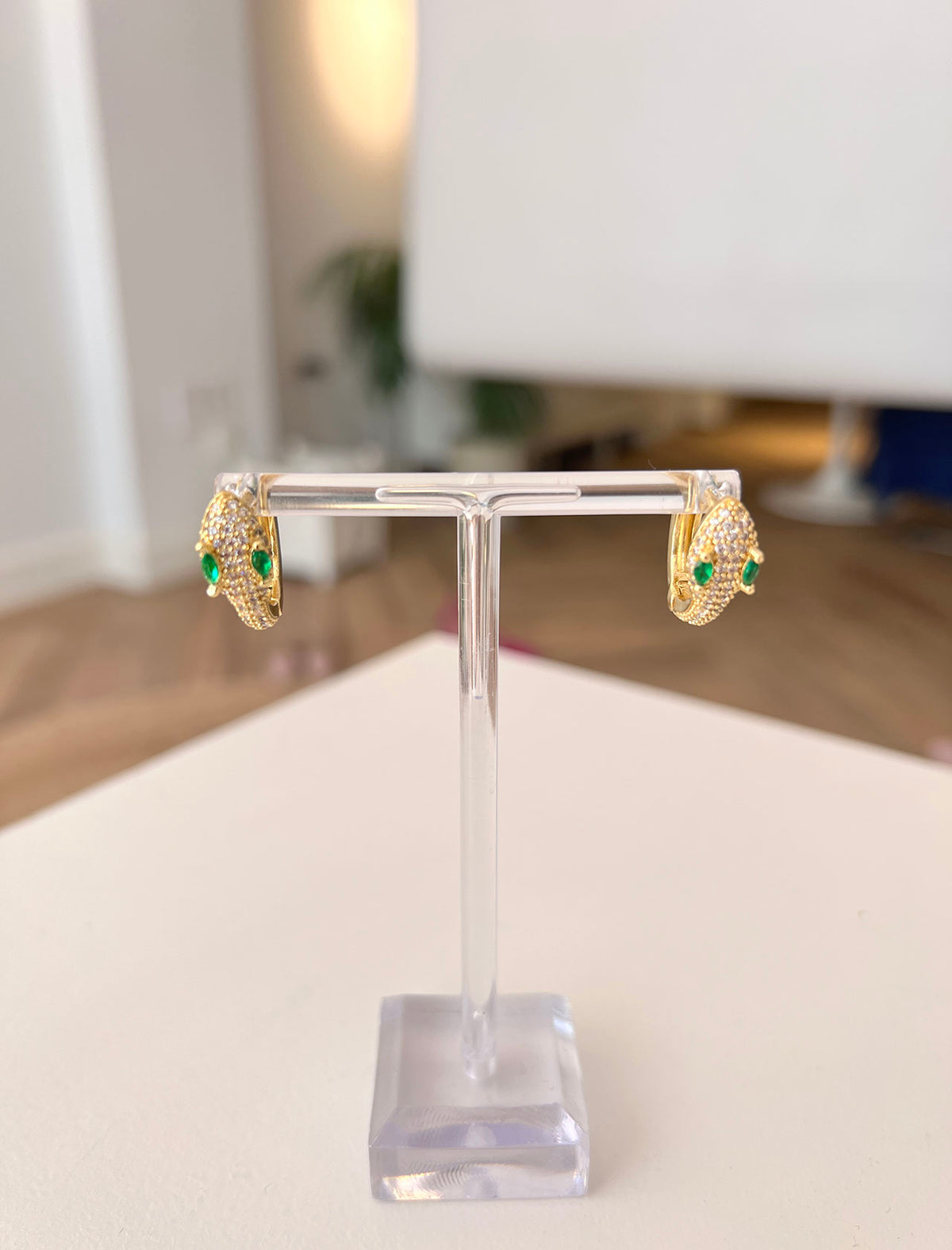 Zirconia Boa Earrings
