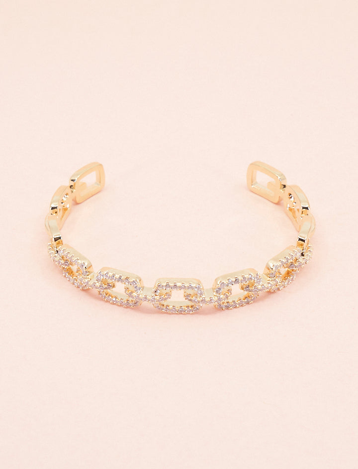Pulsera Eslabones De Circonitas