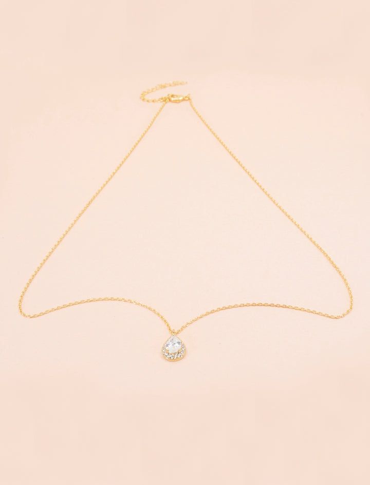 ZIRCONIA SOLITAIRE NECKLACE