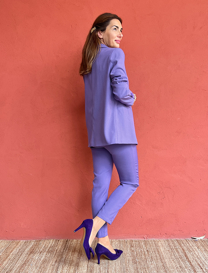 Flowing Violet Wrap Jacket