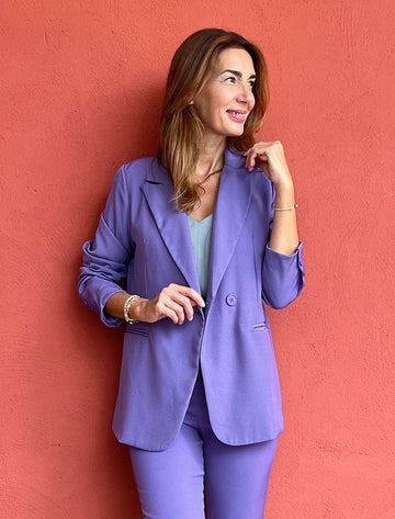 Flowing Violet Wrap Jacket