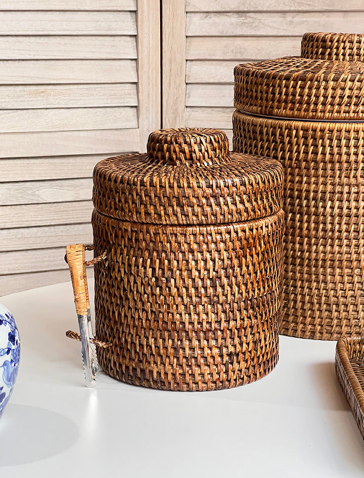 CUBITERA RATTAN PEQUEÑA