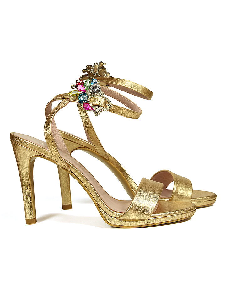 Amethyst gold sandal
