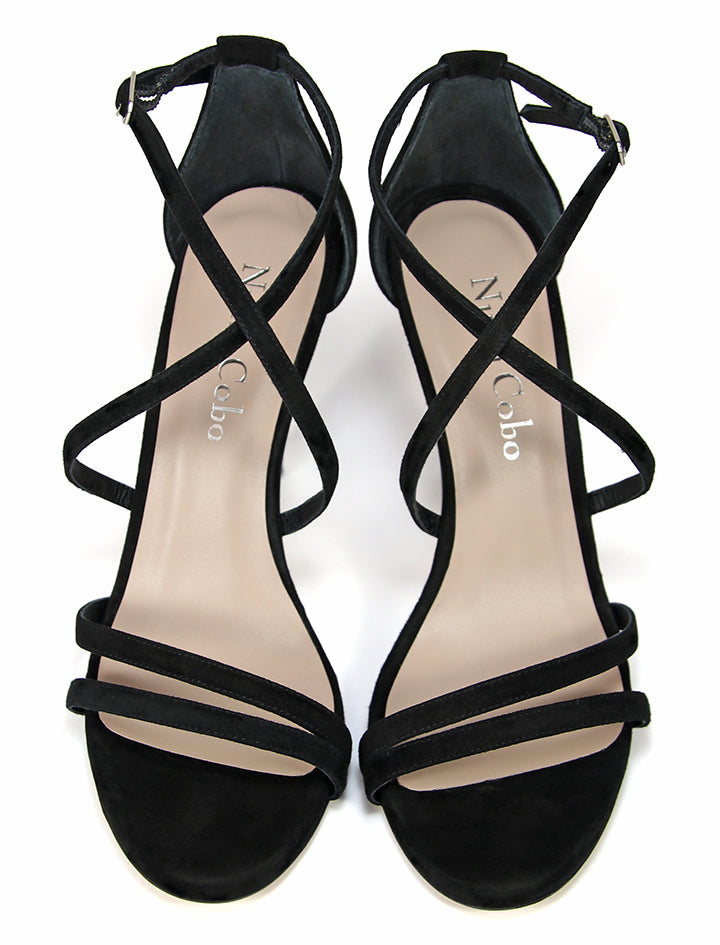 Sandalia cruzada chic negro