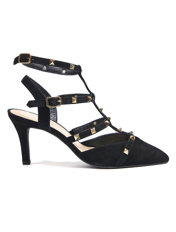 Black charlotte sandal