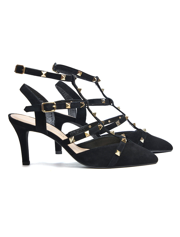 Black charlotte sandal