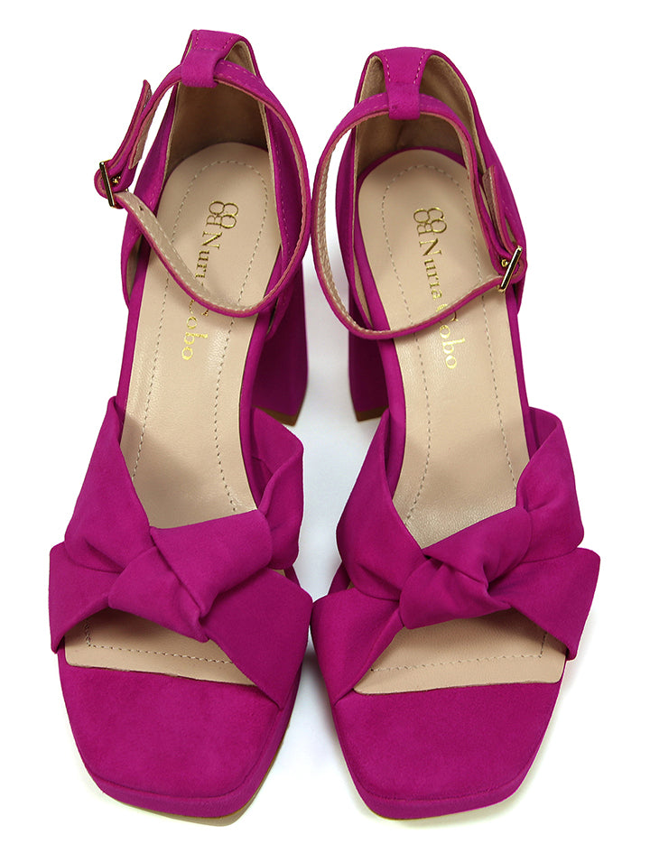 Cloe Suede Bougainvillea Sandal