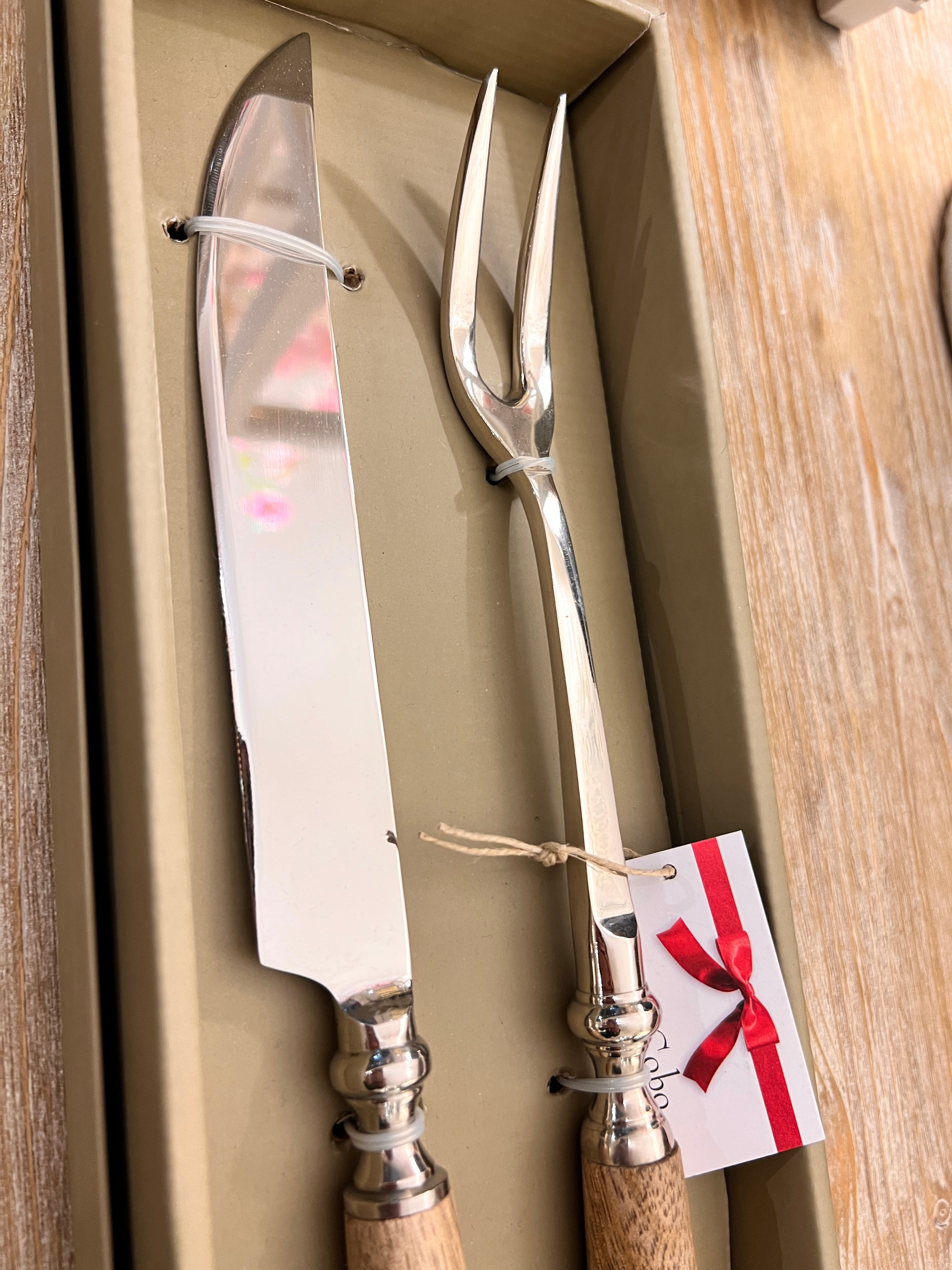 CARVING CUTLERY WOODEN HANDLE