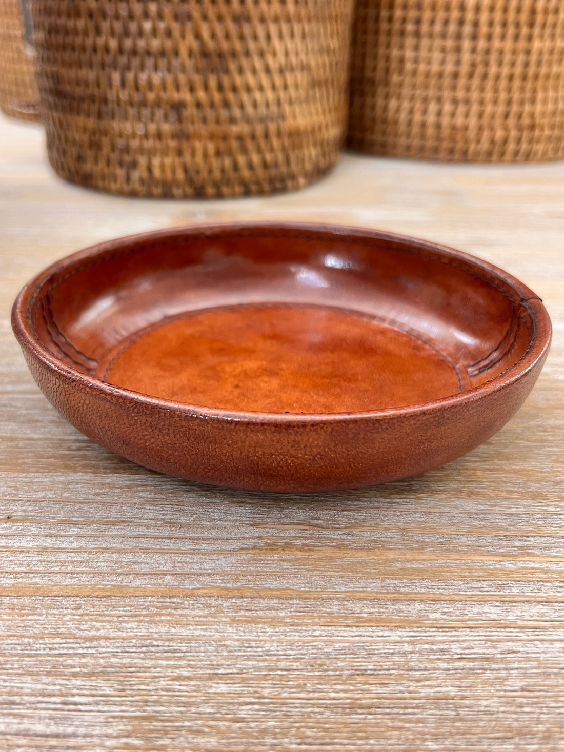 SMALL LEATHER TRAY